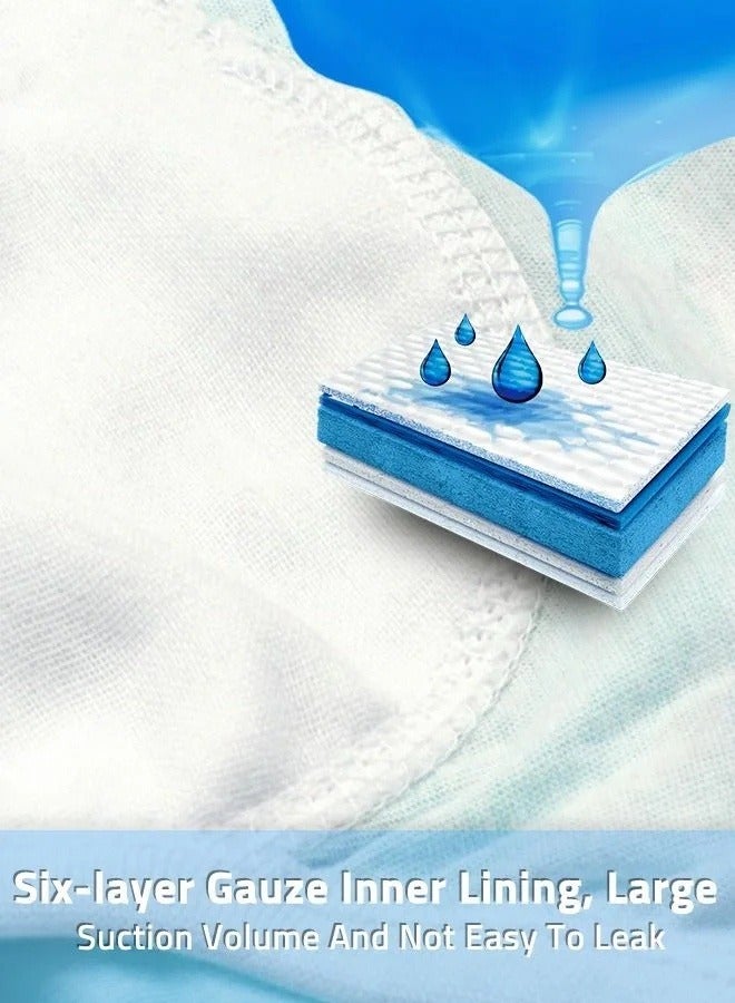 ملابس داخلية للتدريب على استخدام المرحاض مكونة من قطعتين، 6 طبقات من القطن الماص للرطوبة والقابل للتنفس للأطفال الصغار والأولاد والبنات، مقاومة للماء - Image 5